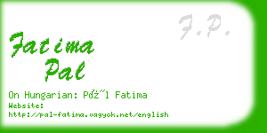 fatima pal business card